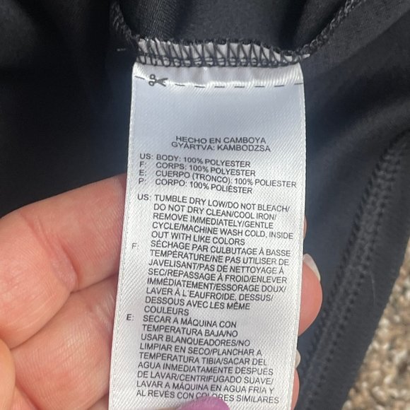 Women's Reebok PlayDry Golf Pickleball Tennis Polo Shirt, Size Medium Black - Picture 8 of 9